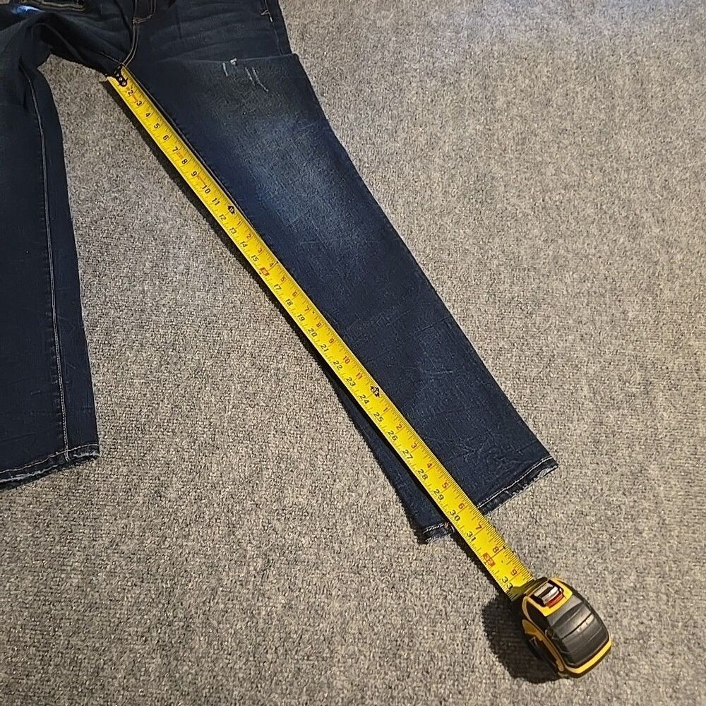 Aeropostale Skinny Denim Jeans Womens Size 8 Blue Distressed Straight - Picture 7 of 10